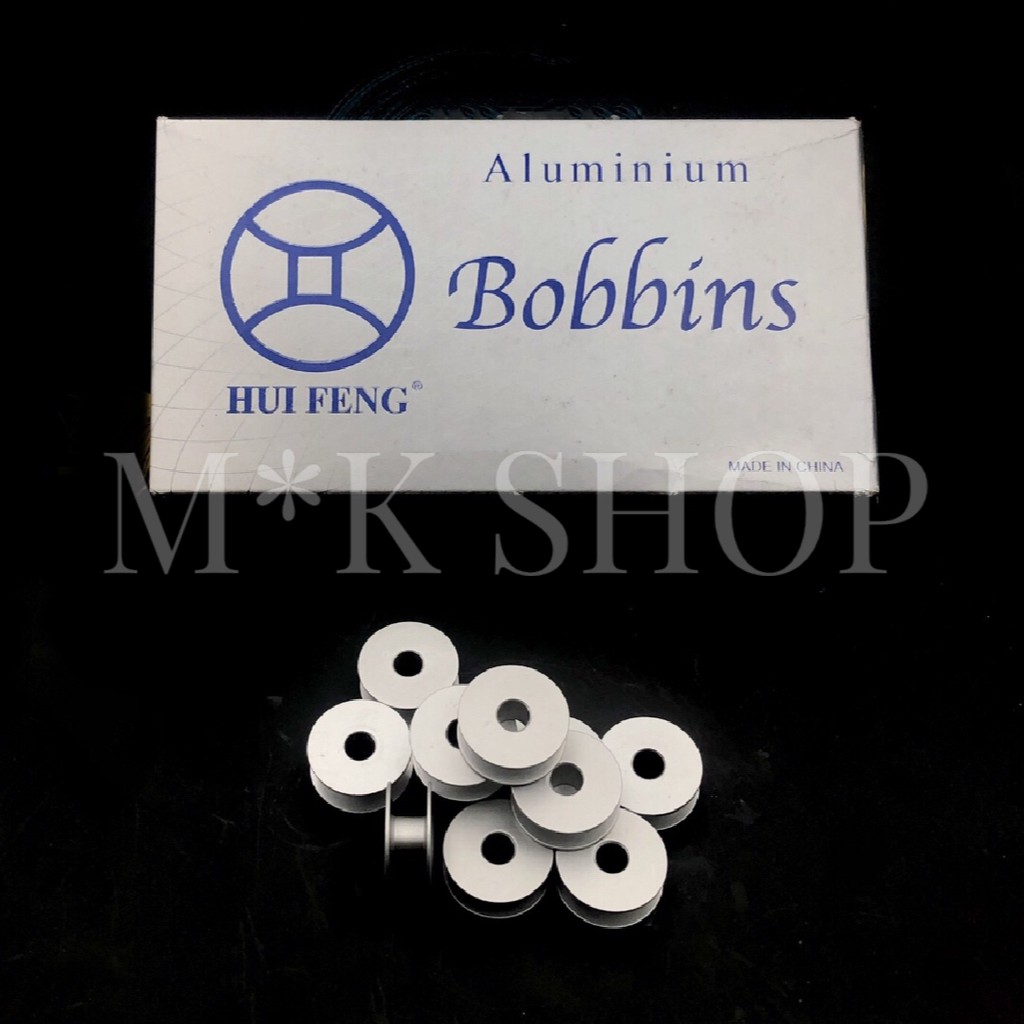 Spool Aluminium/Bobbin Aliminium untuk mesin jahit industri. Art: 40264+.Harga per: 5 bh