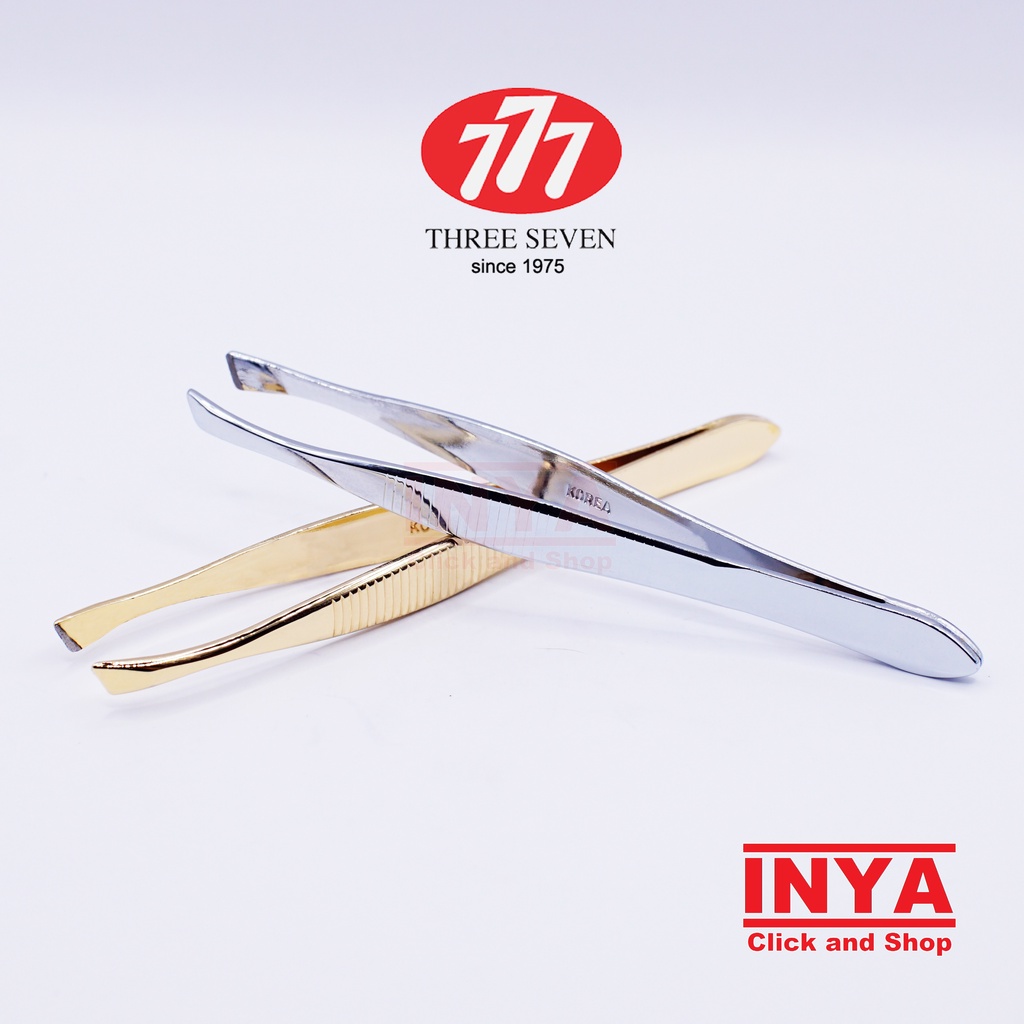 PINSET ALIS 777 THREE SEVEN SILVER ORIGINAL - EYEBROW TWEEZER