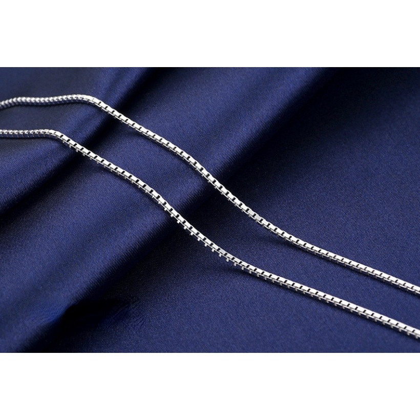 Kalung Rantai Bahan Stainless Steel Ukuran 1mm X0.8Mm Untuk Wanita