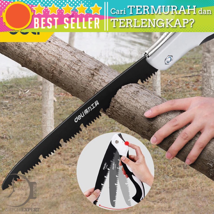 Bisa COD Gergaji Lipat Portabel Folding Wood Hand Saw 210mm - DLEWREOX LA146