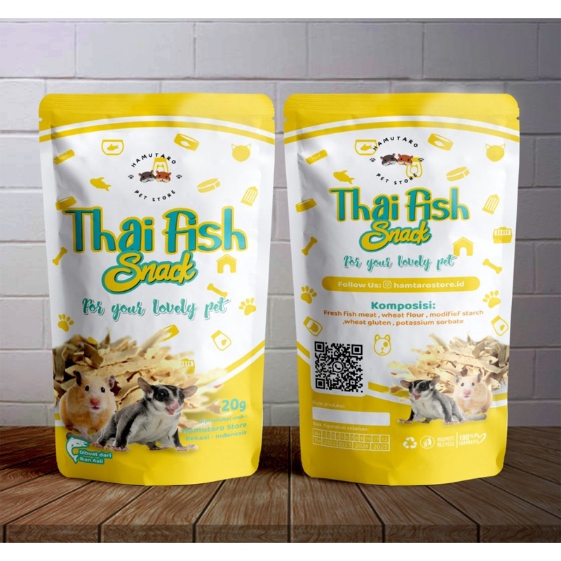 thaifish stick FIsh Snack Cemilan Hamster Sugar glider Healty Snack