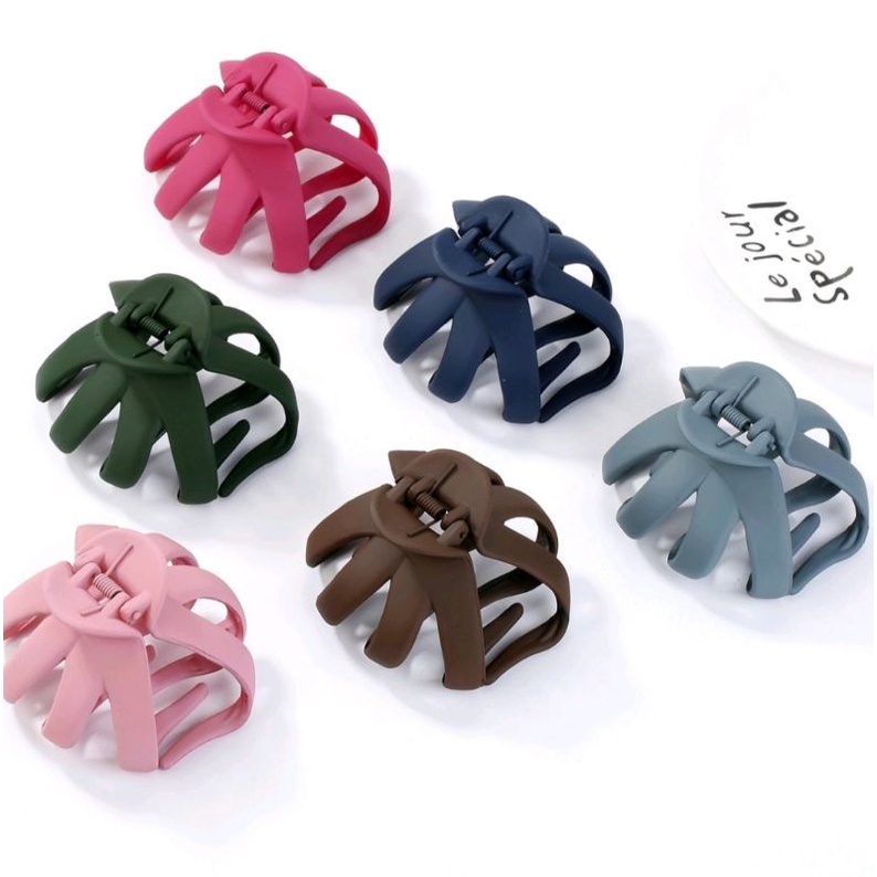 Jedai Doff 4cm  jepit Rambut Matte Cakar 4 Jepit Ponytail Hair Claw Clips /Jedai Doff Bangkok 5cm / Jepit Salon Doff / Jepit Rambut Matte