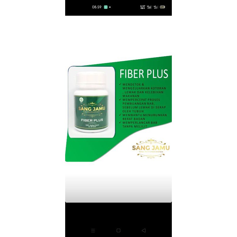 sang jamu fiber plus