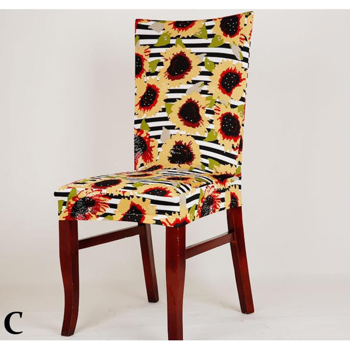 Elastic Chair Cover Shabby Penutup Sarung Kursi Bangku Elastis