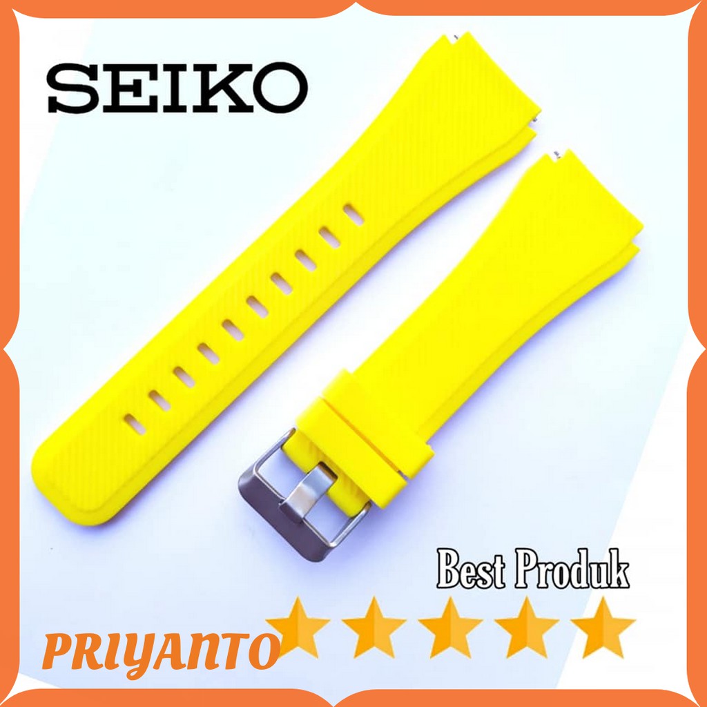 Rubber Strap  Tali Jam Tangan Seiko 22mm Free Pen Quick Release