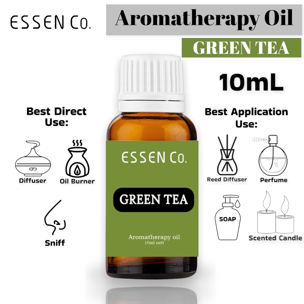 Essen Co Green Tea Essential Oil Aromatherapy Pengharum Pewangi Ruangan Aromaterapi Minyak Teh Hijau 10ml