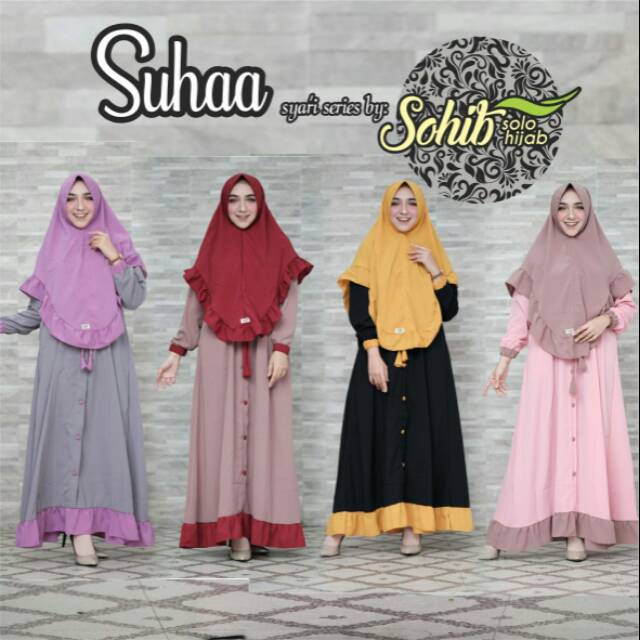 BEST SELLER - RESTOK TERUS  --SUHAA SYARI ORI SOHIB seragampengajian hijabsyari