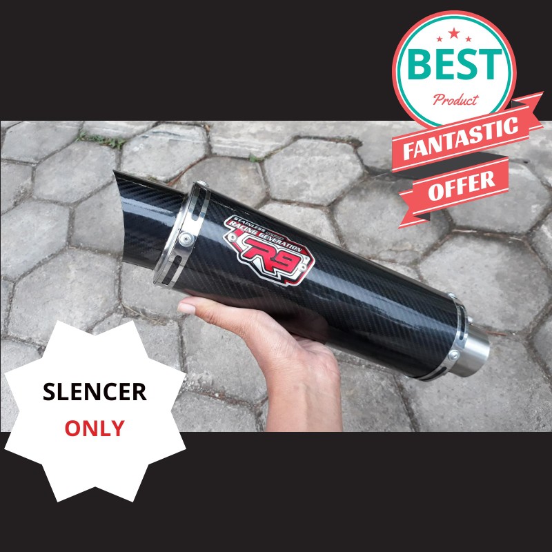 Silincer Knalpot R9 Motor Racing Scorpio Rr Mono Megapro Vixio NMAX Ninja