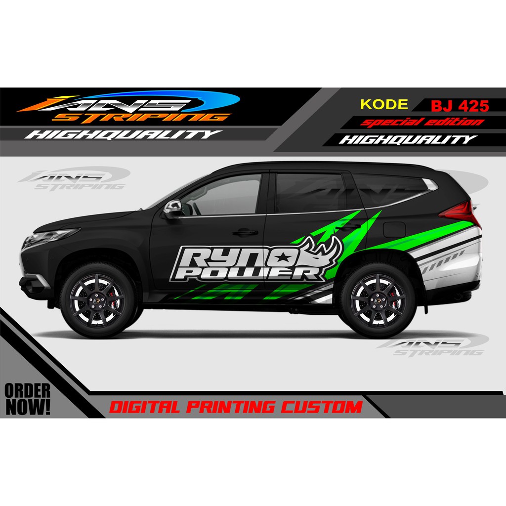 STICKER MOBIL PAJERO, FORTUNER / STIKER MOBIL PAJERO / DECAL STICKER MOBIL