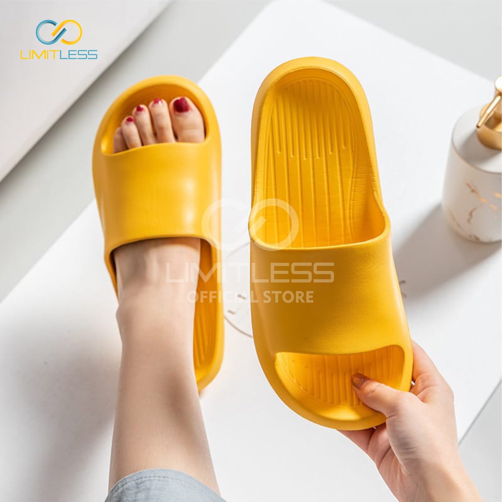 Sandal Wanita Limitless Selop Sendal Limitless Wanita Jelly Empuk Slip On Sandal Cewek Rumah Kamar Mandi