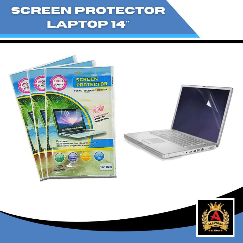 SCREEN PROTECTOR LAPTOP 14 '' / ANTI GORES LAPTOP 14 INCH / LCD PROTECTOR 14 INCH . L5
