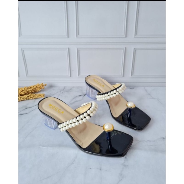 ABBUSHOES  Ri 08 hak kaca mutiara zarima 5cm