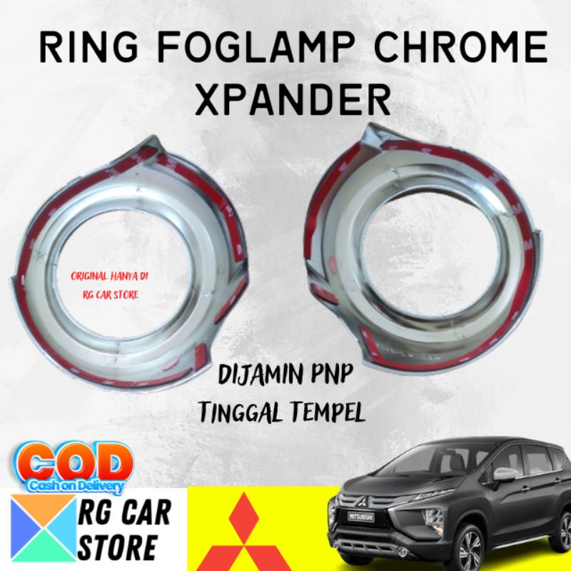 XPANDER 2017-2020 RING FOGLAMP/COVER FOGLAMP CHROME DIJAMIN PNP BERKUALITAS