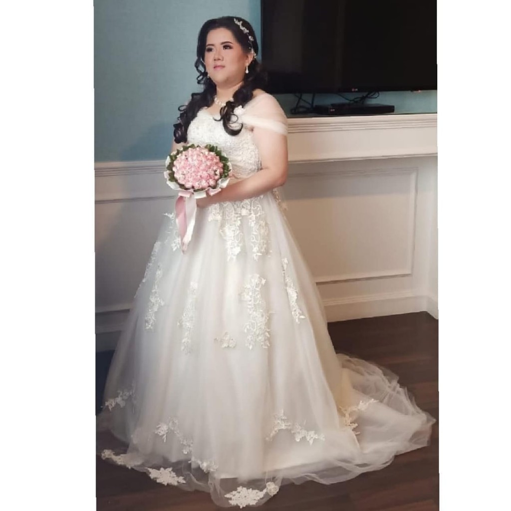 Gaun Wedding/Gaun Pengantin Simple Ballgown New arival