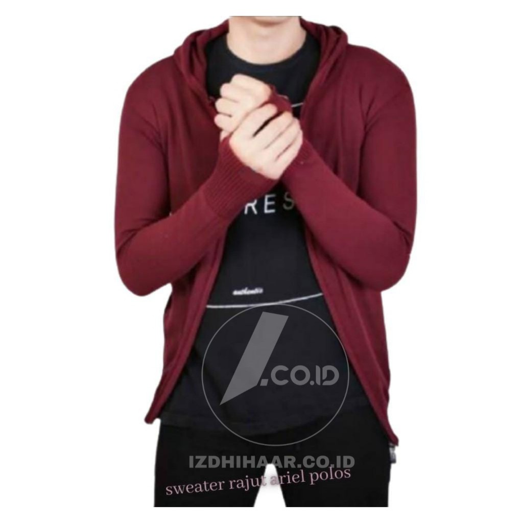 Sweater Rajut Ariel Polos Roundhand Best Quality (UNISEX)