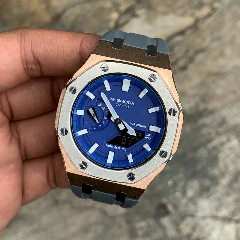 Jam Casio G-shock GA2100 Custom Strap dan Bezel