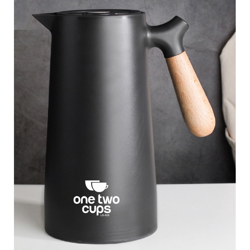 gs8 one two cups thermos teko pitcher kopi teh thermal kettle cup 1000ml - ls-029 - black Pro