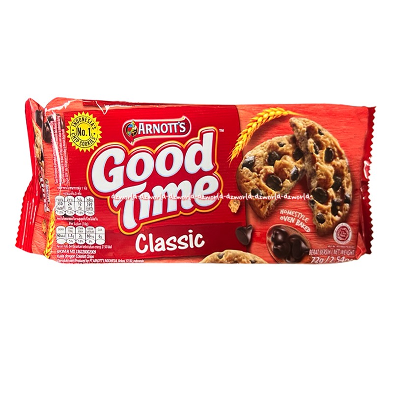 Goodtime 72gr Arnott's Good Time Classic Rainbow Coffee Biskuit Coklat Good Times Rasa Kopi Cokelat Rain Bow Cookies Kukis Choco Chips Chocolate