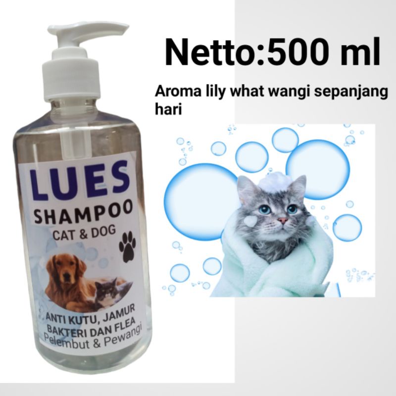 Shampoo kucing dan anjing anti kutu dan bakteri dan jamur