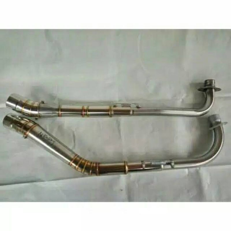 pipa leher knalpot PNP all bebek  vega jupiter smash shogun supra dll all motor bebek