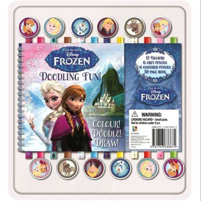 

Frozen doodling fun set isi 12 pcs