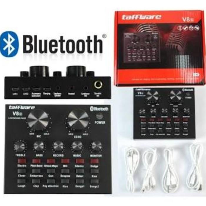 Soundcard Audio V8 V8S V8U Usb Recording Broadcast Bluetooth