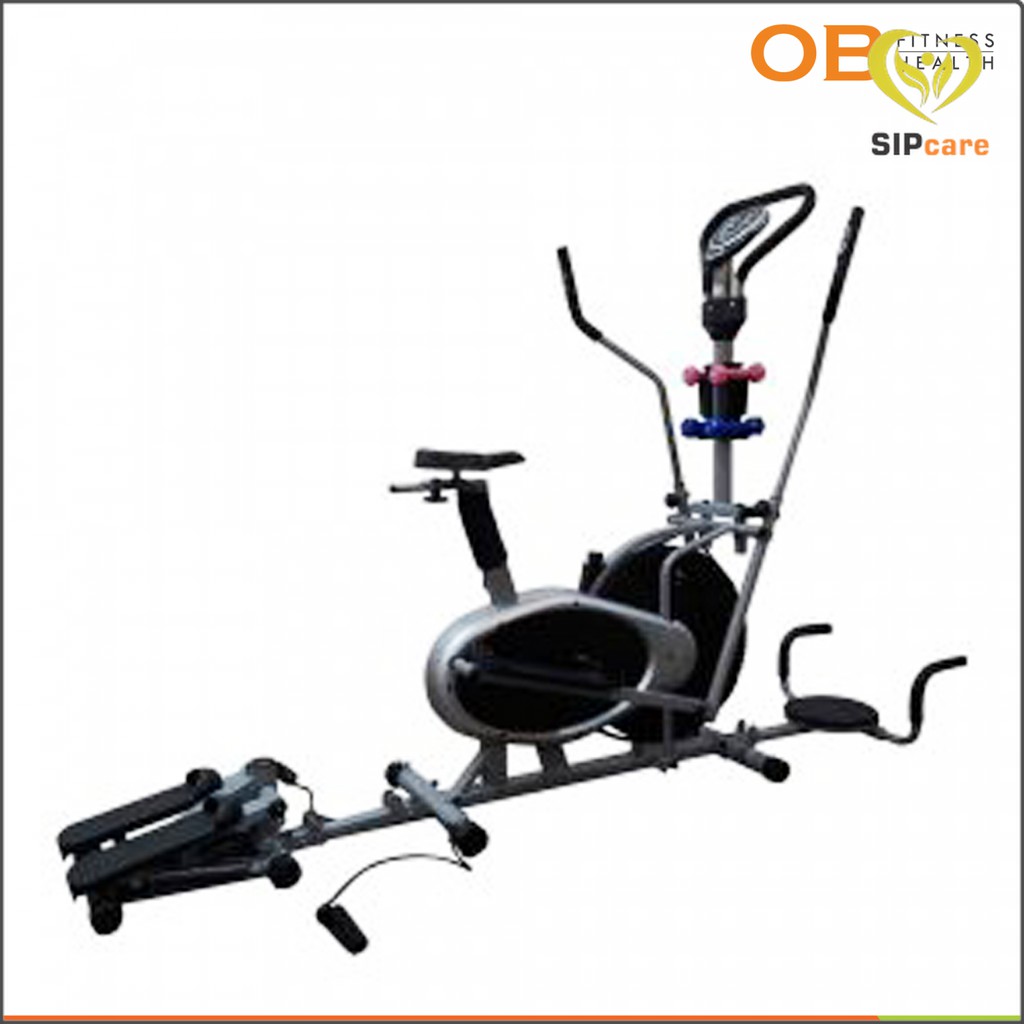 GOWES  OB Fit OB-6018 Sepeda Orbitrak Terbaik Multifungsi Dilengkapi Stepper Promo Murah Ready