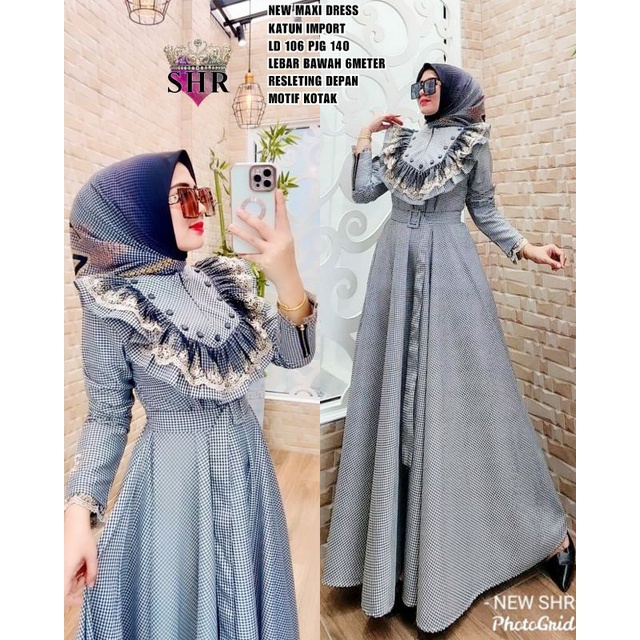 REALPICT SIAP KIRIM GAMIS RUMBAI KOTAK ORI SHR