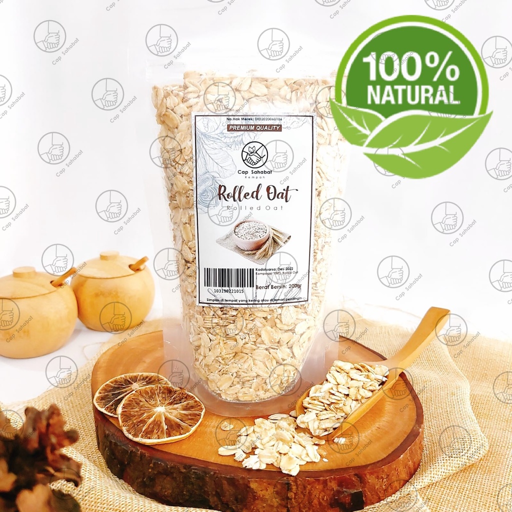 200gr Rolled Oat / Oatmeal / Gandum Utuh /  Rempah / JSR 100% PREMIUM QUALITY