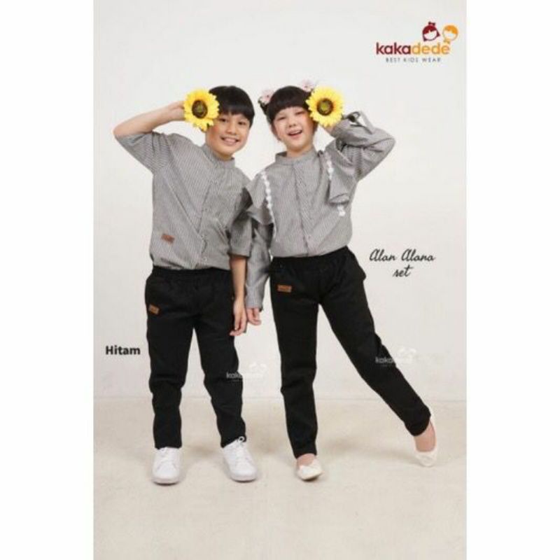 Set Alan dan Alana Setelan Couple Kakadede Setelan Couple Keren Setelan Kakadede Branded Setelan Couple Keren 4-12 tahun-1