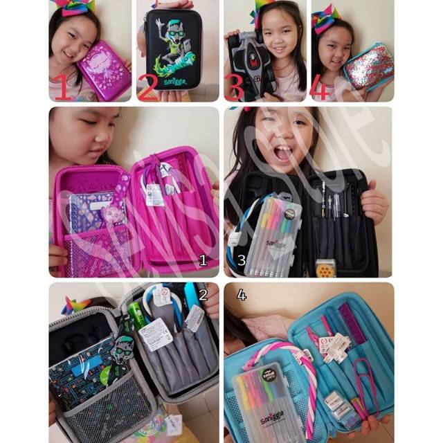 

Smiggle Pencil Case HardTop SET