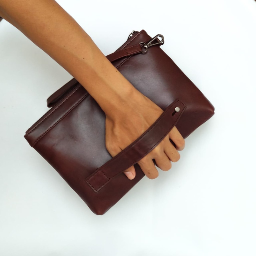 Clucth Kulit NEPTA Cowok Cewek Pria Wanita Laki Perempuan - Originale Leather Clucth