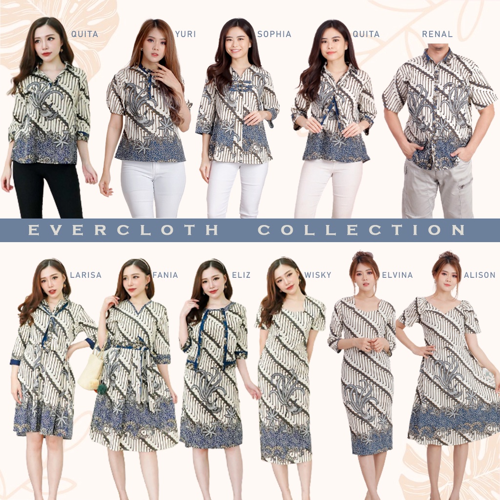 ZENY DRESS - Dress Batik Wanita Terusan Wanita/ LARISA