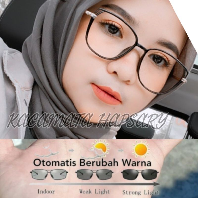 FRAME KACAMATA WANITA TERBARU | PAKET FRAME + PHOTOCROMIC | KACAMATA ANTI RADIASI | KACAMATA 8830