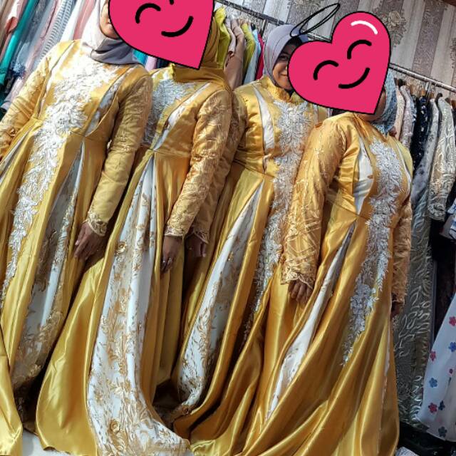 Gaun Pesta Muslim/Gaun Pesta Jumbo/Gaun /Gamis /Gaun Prewedding /Gaun Pesta Murah /Gaun Premium