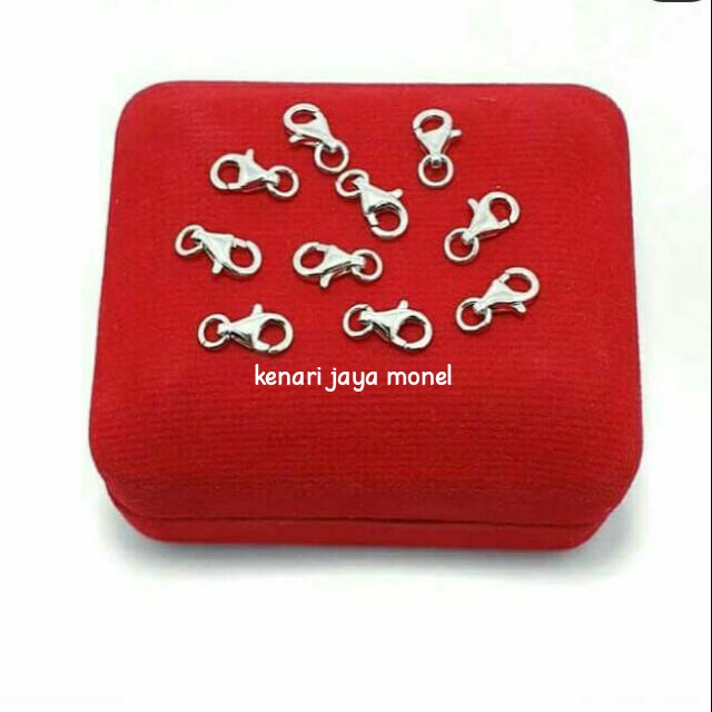 Pengait kalung silver anti karat stainless steel Original