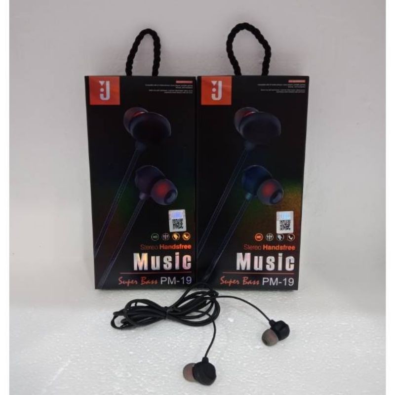 Headset J PM-19 SUPER BASS Earphone J PM19 SUPERBASS Handsfree J PM-19 Super Bass