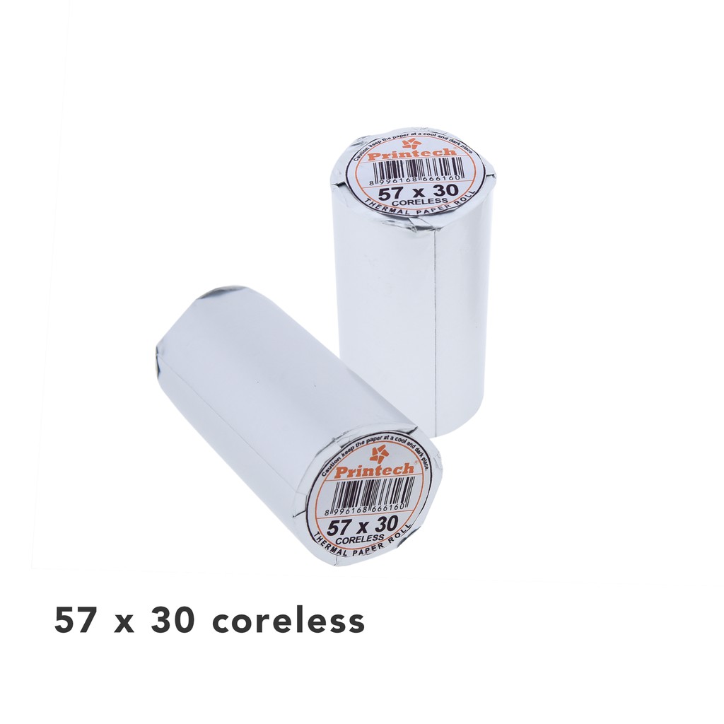 

PRINTECH Kertas Thermal Kasir 57x30 Coreless 10 Roll - 03002-2
