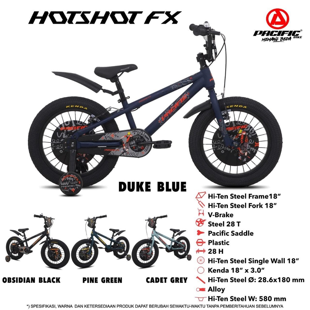 Sepeda BMX 18 Pacific Hotshot Fx 3.0