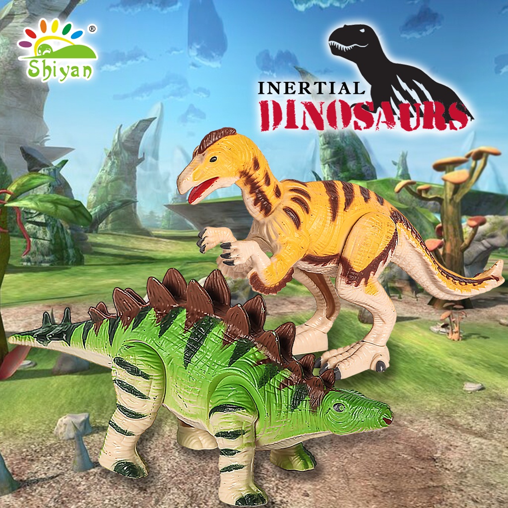 [Shiyan] mainan dinosaurus inersia putar dan mainkan mainan anak anak bayi lucu cool dinosaur kids toys PENGIRIMAN RANDOM