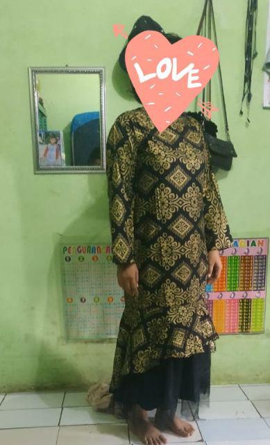 Batik Couple Maxi Dress Pinilih Mermaid