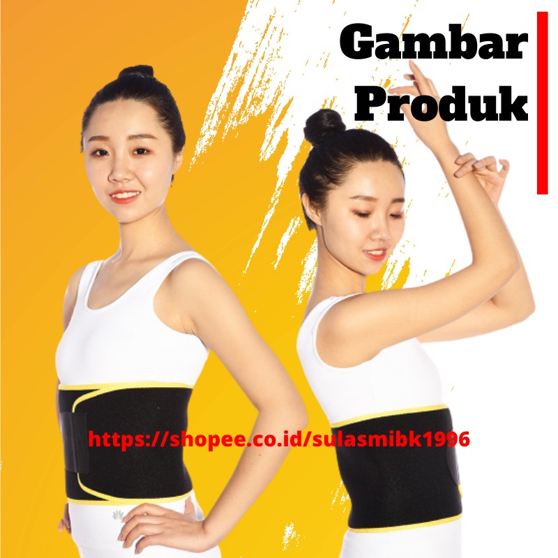 Sabuk Pelangsing Korset Pengecil Perut Sweet Sweat Waist Trimmer Belt Korset Pembakar Lemak