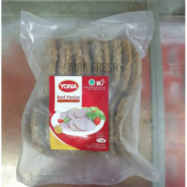 

Yona Beef Paties 1 kg isi 20 pcs