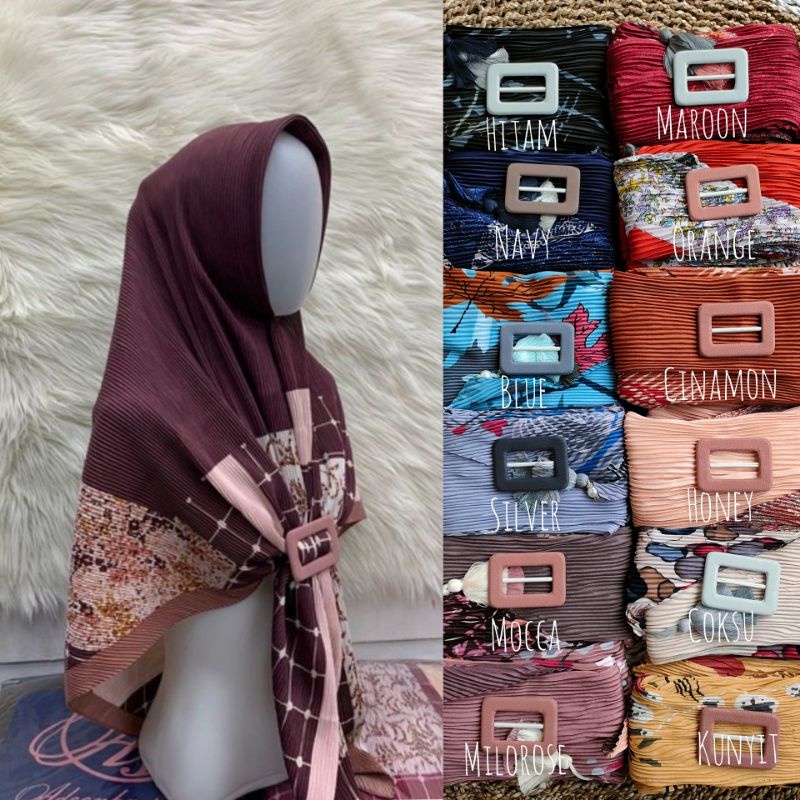 ECER bebas pilih motif SEGIEMPAT PLISKET MOTIF  FREE GESPER