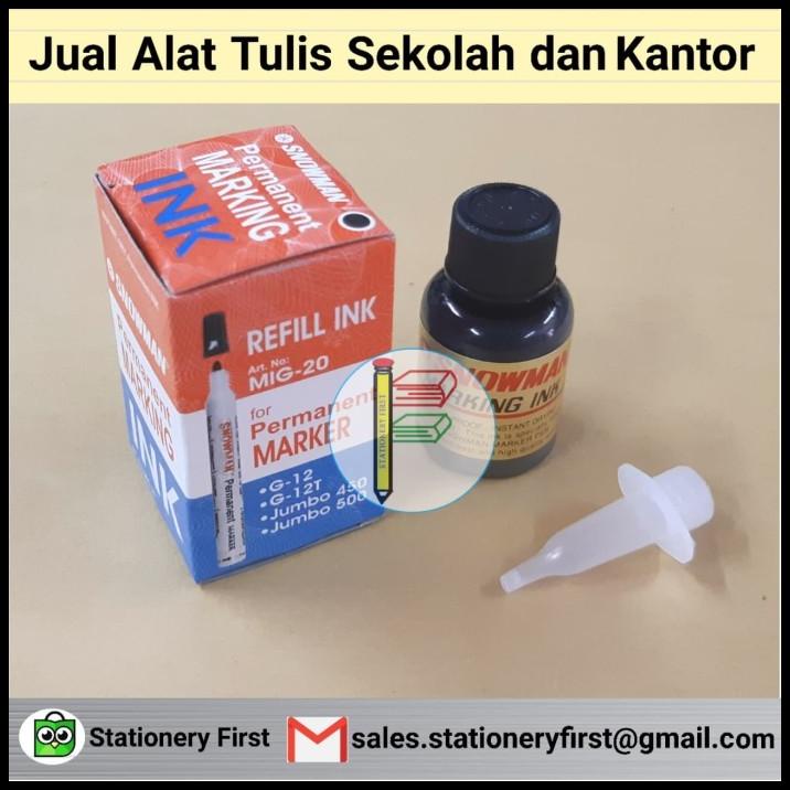 

Heaven | Tinta Isi Ulang Refill Permanent Ink Spidol Snowman Mig-20 Grosir