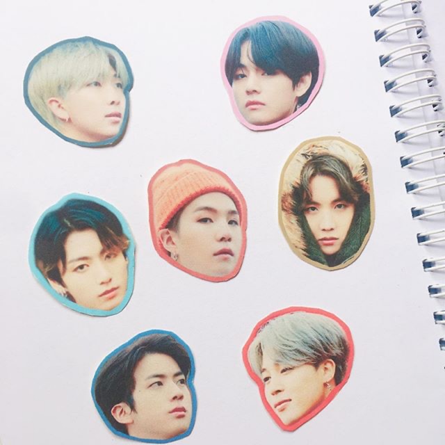  kstuffind BTS  Head Sticker Murah  Stiker BTS Murah  