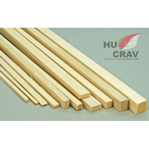 Balsa strip 1,5mmx10mmx1000mm aeromodelling kayu balsa stik maket arsitek sipil diorama