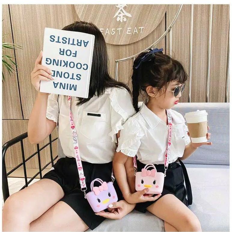 Tas Selempang Anak Rubber Jelly Karakter / Sling Bag Anak / Tas Anak