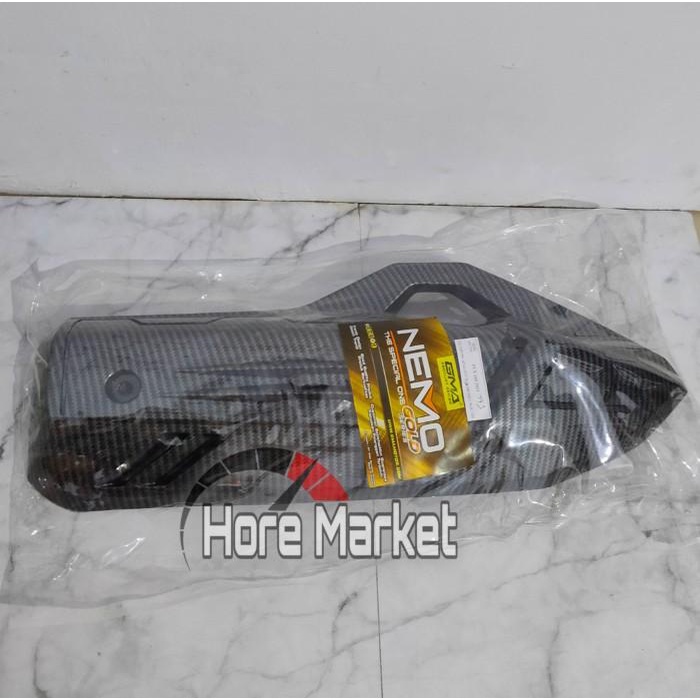 COVER KNALPOT PCX 160 CARBON NEMO TAMENG KNALPOT PCX 160 CARBON