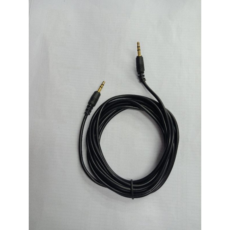 KABEL AUDIO JACK 3.5 PANJANG 3M GOLD PLATED / KABEL AUX 3 METER